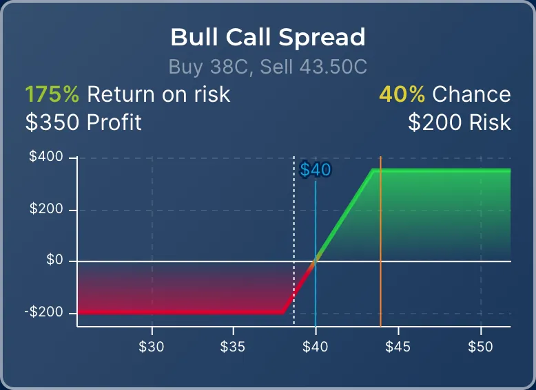 Option optimizer result